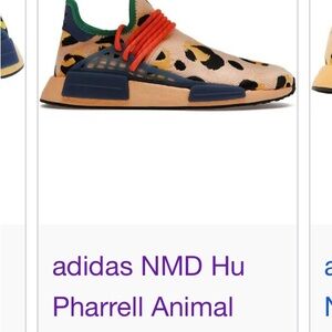 Adidas NMD Hu Pharrell Animal Kids Shoes - Multicolor